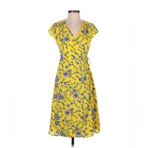 Yellow Floral Banana Republic Dress